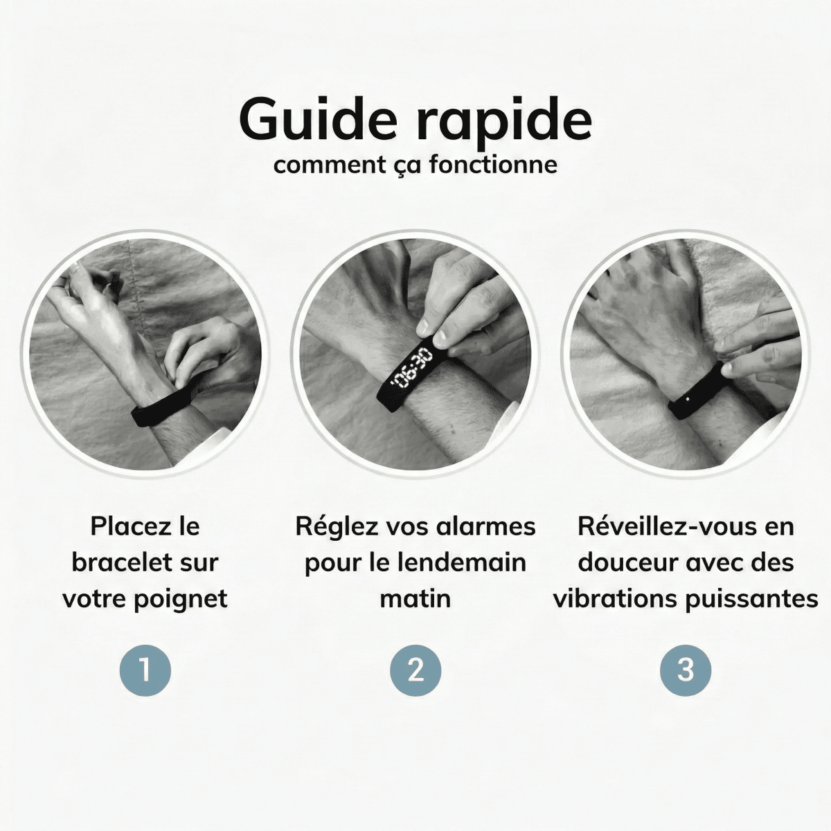 Zevlo Wake® - Bracelet Réveil Silencieux - Zevlo