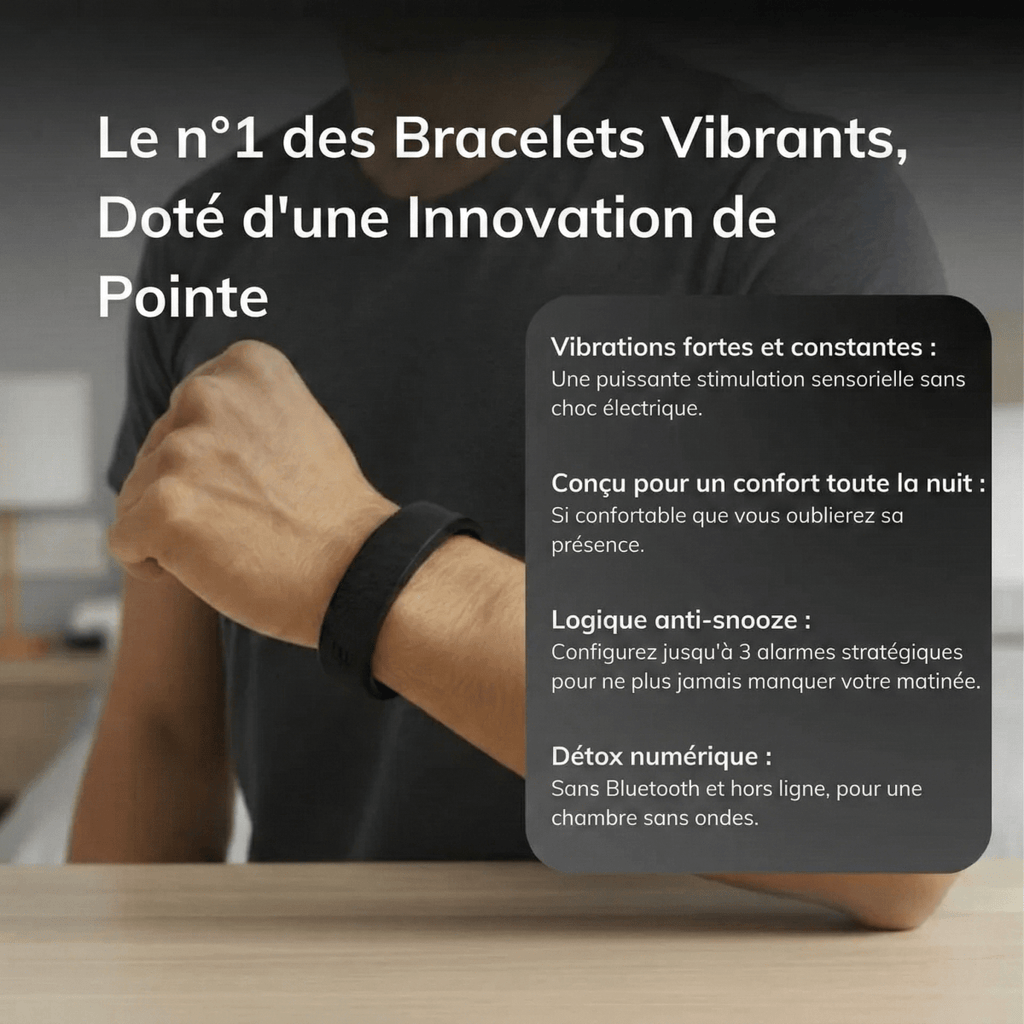 Zevlo Wake® - Bracelet Réveil Silencieux - Zevlo