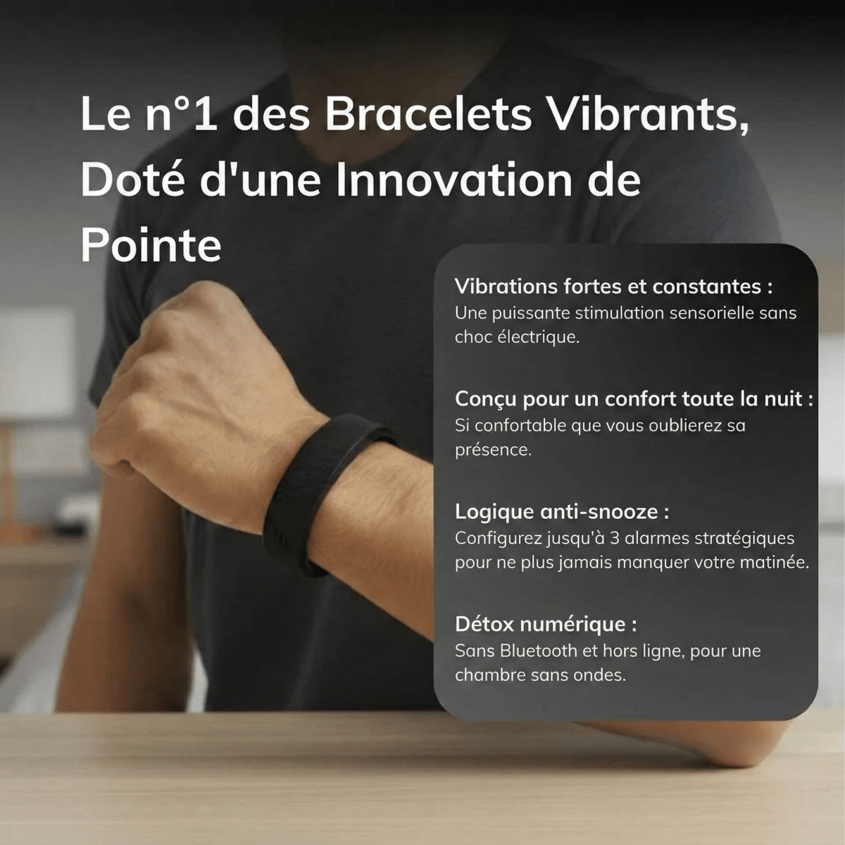 Zevlo Wake® - Bracelet Réveil Silencieux - Zevlo